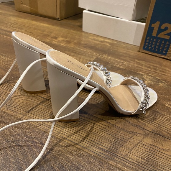 ASOS White Bridal Heels - Size 9 - Picture 3 of 5